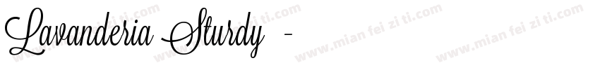 Lavanderia Sturdy字体字体转换